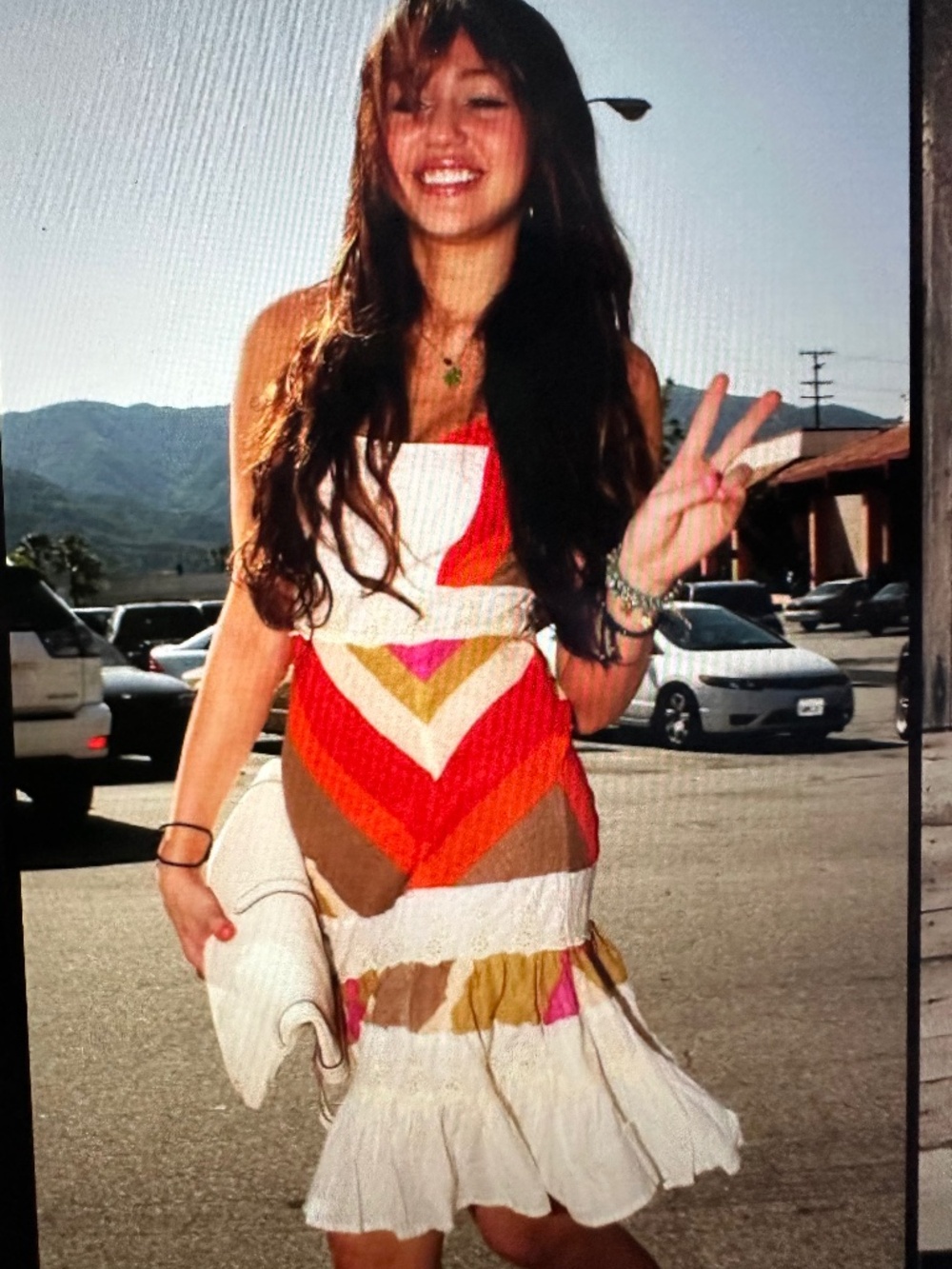 Free People Taste The Rainbow Dress. Tropical Combo
